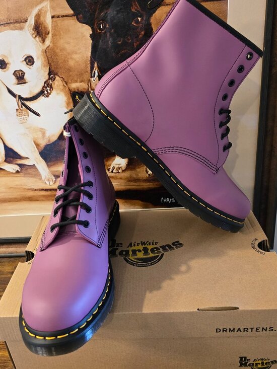 Dr. Martens Other - Dr Martens 1460 Smooth Leather Lace Up PURPLE Boots Mens US 12 31580765 NEW